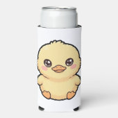 かわいいアヒルのひよこ スリム缶クーラー (Seltzer正面)