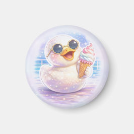 かわいいアヒルのアイスクリーム  マグネット