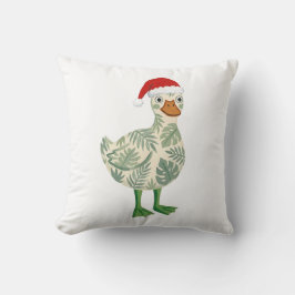 かわいいアヒルのクリスマスローインピロー クッション