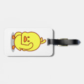 かわいいアヒルのゴムアヒル動物愛好家ギフト ラゲッジタグ (裏面横)