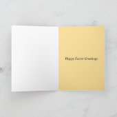 かわいいアヒルのスイミングイースターカード シーズンカード (内部)