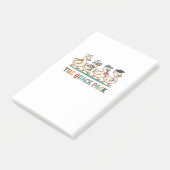 かわいいアヒルのチーム　新しい学び舎デザイン ポストイット (アングル)