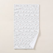 かわいいアヒルのパターン バスタオルセット (ハンドタオル)