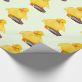 かわいいアヒルのラッピング紙 ラッピングペーパー (角)