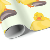 かわいいアヒルのラッピング紙 ラッピングペーパー (ロールコーナー)