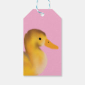 かわいいアヒルの人気 ギフトタグ (裏面)