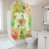 かわいいアヒルの写真 シャワーカーテン (インサイチュ)