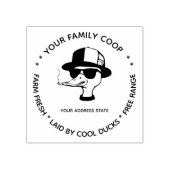 かわいいアヒルの卵スタンプ ラバースタンプ (インプリント)