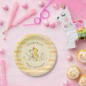かわいいアヒルの子の1歳の誕生日パーティー ペーパープレート (パーティー)