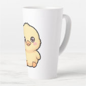 かわいいアヒルの子ラテマグ カフェラテマグ (右アングル)