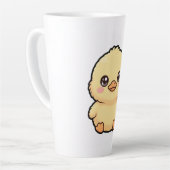 かわいいアヒルの子ラテマグ カフェラテマグ (左アングル)