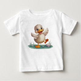 かわいいアヒルの子供用Tシャツ ベビーTシャツ