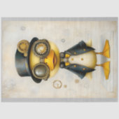 かわいいアヒルの服ハットゴーグルL8デコパージュ 薄葉紙 (正面)