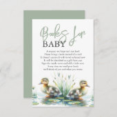 かわいいアヒルの本ベビー 男女兼用 招待状 (正面/裏面)