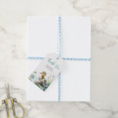 かわいいアヒルの誕生日パーティー好意ギフトラベル ギフトタグ (より糸付き)