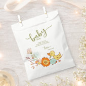 かわいいアヒルの赤ちゃんシャワー フェイバーバッグ (クリップ留めされた状態)