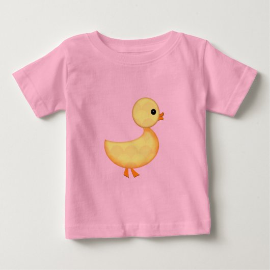 かわいいアヒルの赤ちゃんロンパース ベビーTシャツ (正面)