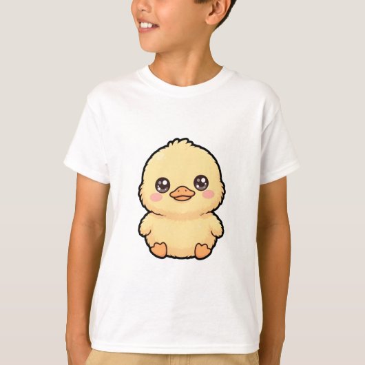 かわいいアヒルの雛の男の子用ベーシックTシャツ Tシャツ (正面)