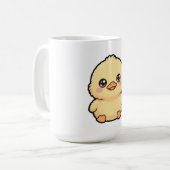 かわいいアヒルの雛マグカップ コーヒーマグカップ (正面左)