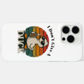 かわいいアヒルのiPhoneケース - アヒルデザイン Case-Mate iPhoneケース (裏面 (横))