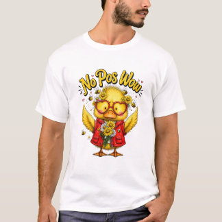 かわいいアヒルのTシャツ No Pos Wow Cute Duck Shirt | Funny Ka Tシャツ