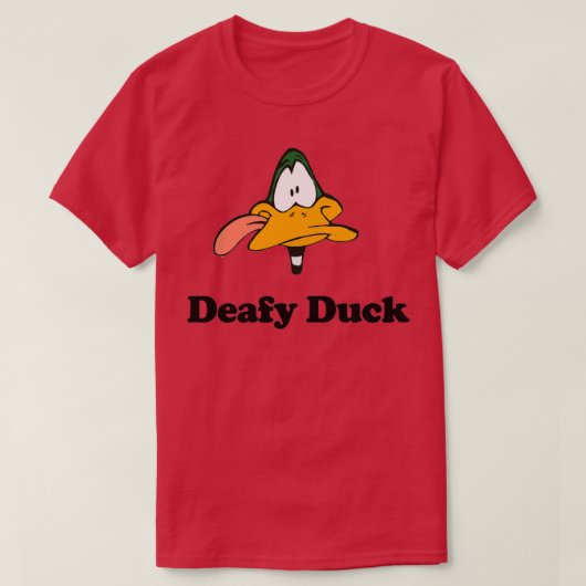かわいいアヒルを聞く懸命 Tシャツ (デザイン正面)