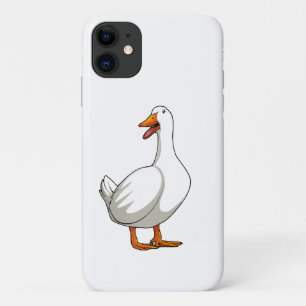 かわいいアヒルデザインメンズ水鳥バードペットアヒル恋人 iPhone 11 ケース