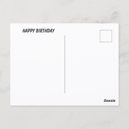 かわいいアヒルハッピーバースデー野生生物写真 ポストカード (裏面)