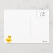 かわいいアヒル付きポストカード ポストカード (裏面)