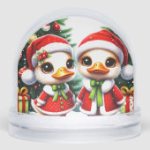 かわいいアヒル雪の球体 (正面)