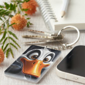 かわいいアヒル。 キーホルダー (正面右)