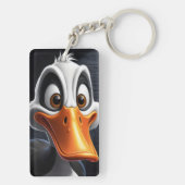 かわいいアヒル。 キーホルダー (裏面)