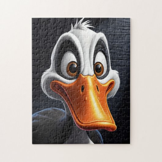 かわいいアヒル。 ジグソーパズル (縦)