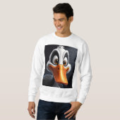 かわいいアヒル。 スウェットシャツ (正面フル)