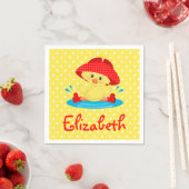 かわいいアヒル スタンダードカクテルナプキン (インサイチュ)