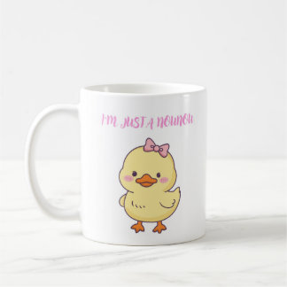 かわいいアヒル 私はただののうふです Tシャツ, 面白い アヒル ラブ コーヒーマグカップ