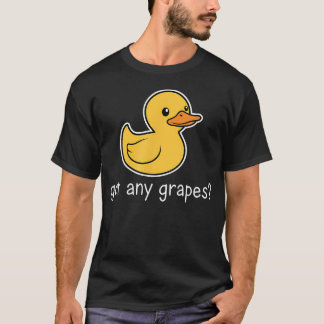 かわいいアヒル 葡萄ある? おもしろ農場の動物 Tシャツ