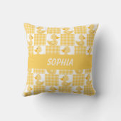 かわいいアヒル(黄色) クッション (裏面)