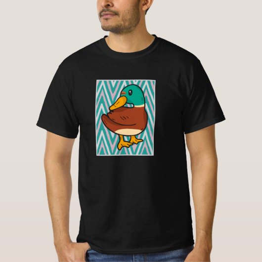 かわいいアヒル Tシャツ (正面)