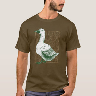 かわいいアヒル Tシャツ