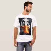 かわいいアヒル。 Tシャツ (正面フル)