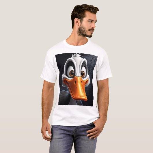 かわいいアヒル。 Tシャツ (正面フル)