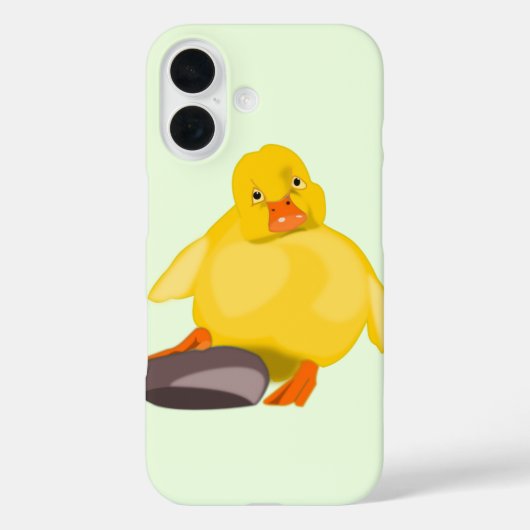 かわいいアヒルiPhoneケース Case-Mate iPhoneケース (裏面)