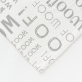 かわいいアフェンピンスシェルドッグと名前クリスマスホリデー フリースブランケット (角)