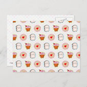 かわいいアフタヌーンティー ポストカード (正面/裏面)