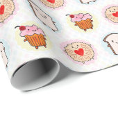 かわいいアフタヌーンティー ラッピングペーパー (ロールコーナー)