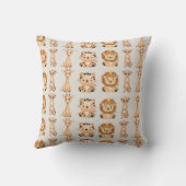 かわいいアフリカの野生動物 クッション (裏面)