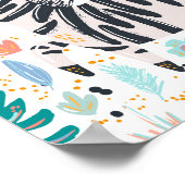 かわいいアフリカゼブラ子供部屋 ポスター (角)