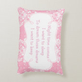 かわいいアフリカ系アメリカ人の女の子が祈るイラストと詩 アクセントクッション (裏面(縦))