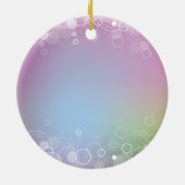 かわいいアフリカ系アメリカ人の女の子のオーナメント セラミックオーナメント (裏面)